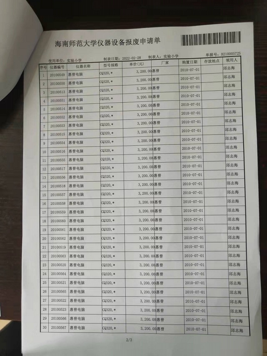 颜射
固定资产处置签批单