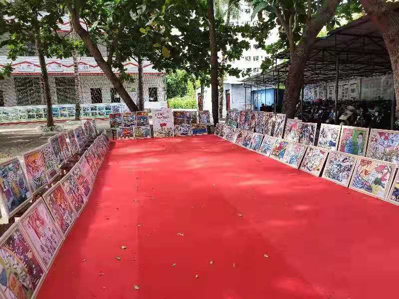 颜射
实验小学“童心向党・阳光下成长”庆六一书画展